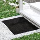 Коврик придверный влаговпитывающий, ребристый, «Стандарт», 40×60 см, чёрный - Фото 5