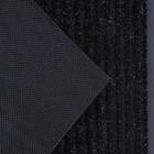 Коврик придверный влаговпитывающий, ребристый, «Стандарт», 50×80 см, цвет чёрный - Фото 4