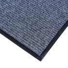 Коврик придверный влаговпитывающий, ребристый, «Стандарт», 60×90 см, серый - Фото 5