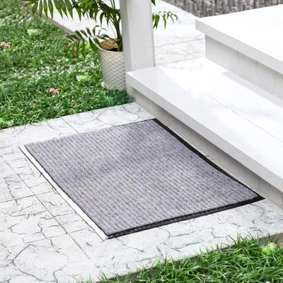 Коврик придверный влаговпитывающий, ребристый, «Стандарт», 60×90 см, серый