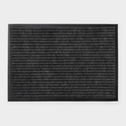 Коврик придверный влаговпитывающий, ребристый, «Стандарт», 40×60 см, серый - Фото 1