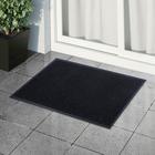 Коврик придверный влаговпитывающий, ребристый, «Стандарт», 60×90 см, чёрный - Фото 6