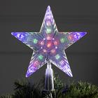 Светодиодная верхушка на ёлку «Звезда белая» 18 см, 20 LED, провод 2 метра, 220 В, свечение мульти - фото 8424493