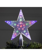 Светодиодная верхушка на ёлку «Звезда белая», 18 см, 20 LED, 220 В, свечение мульти - Фото 4