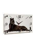 Часы настенные, интерьерные «Пантера», бесшумные, 20×40 см, белые - Фото 2