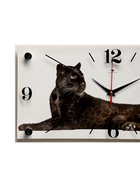 Часы настенные, интерьерные «Пантера», бесшумные, 20×40 см, белые - Фото 3