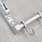 Полка откидная с двигающимися крючками Accoona A141, 57×30 см, хром - Фото 3