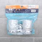 Держатель для зубных щёток настенный Accoona A11004, 2 стакана, стекло, хром - Фото 6