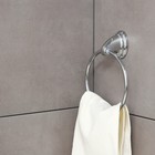 Держатель для полотенец одинарный, кольцо Accoona A11108, хром - Фото 1