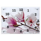 Часы настенные, серия: Цветы, "Бело-сиреневые цветы", 25х35 см - фото 5874544