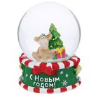 Сувенир снежный шар "С Новым Годом! Обезьянка под ёлкой", d=8 см - Фото 4