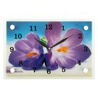 Часы-картина настенные, серия: Цветы, "Сиреневые цветы", 20х30 см - фото 1544148