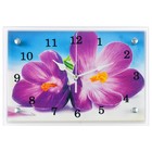 Часы-картина настенные, серия: Цветы, "Сиреневые цветы", 20х30 см - Фото 3