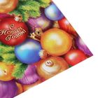 Бумага упаковочная глянцевая "Ёлочные шарики с Новым годом", 70х100 см, 80 г/м2 - Фото 3