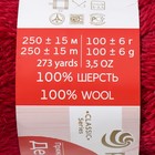 Пряжа для вязания спицами, крючком «Пехорский текстиль. Деревенская», 100% шерсть, 250 м/100 г, (07 бордо) - Фото 4
