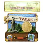 Магнит в форме чемодана "Томск" - Фото 2