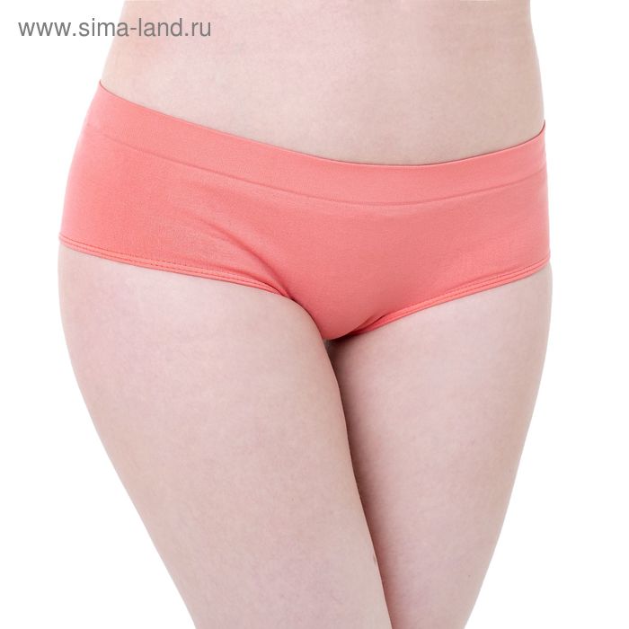 Бесшовные трусы-culotte женские с заниженной талией, Collorista (коралл,S/M) - Фото 1