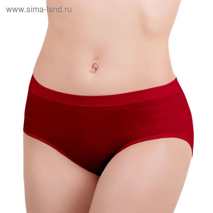 Бесшовные трусы женские slip, макси, Collorista (вишня,L/XL) - Фото 1