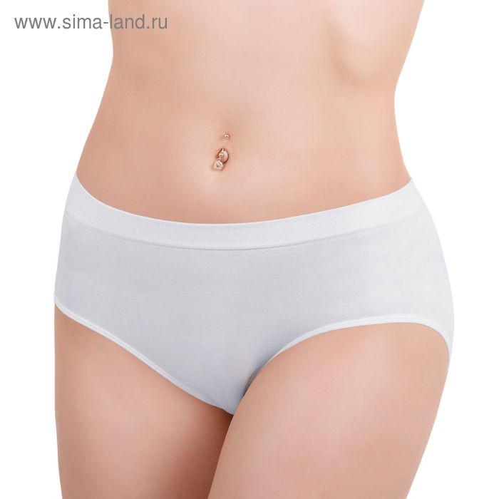 Бесшовные трусы женские slip, макси, Collorista (белый,L/XL) - Фото 1