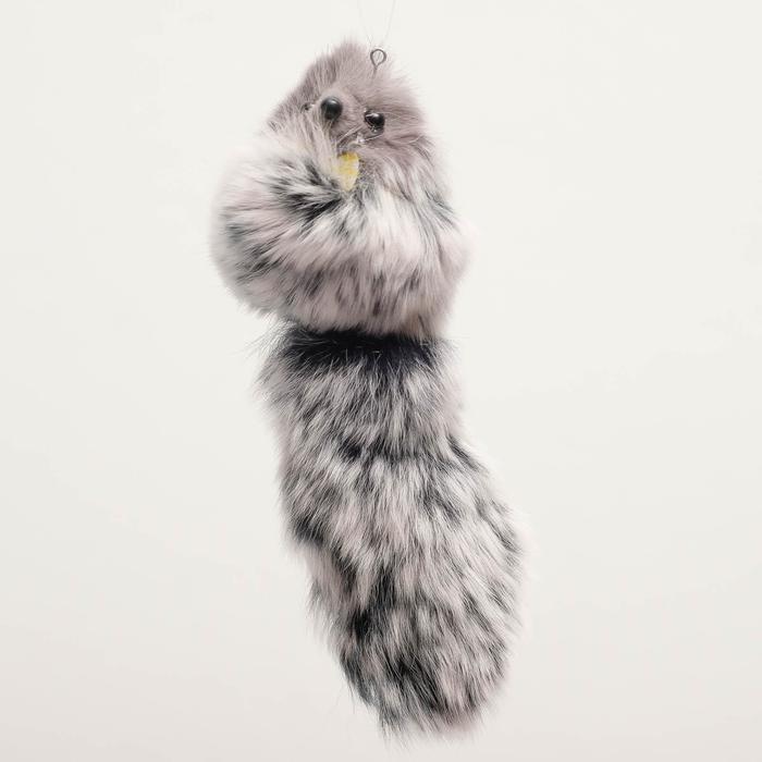 Мышь из натурального меха кролика, 6 см, микс цветов - Фото 1