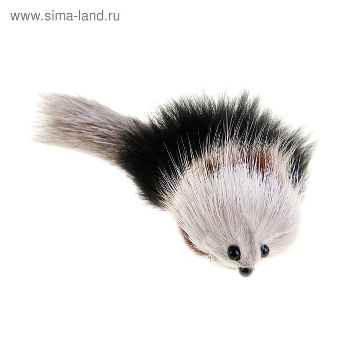 Мышь из натурального меха, корпус 6 см, микс цветов - Фото 1