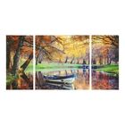 Картина модульная на стекле "Парк" 2-25*50, 1-50*50 см, 100*50 см - Фото 1
