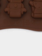 Форма для шоколада Доляна «Роботы», силикон, 21×11×1.5 см, 12 ячеек, коричневая - Фото 6