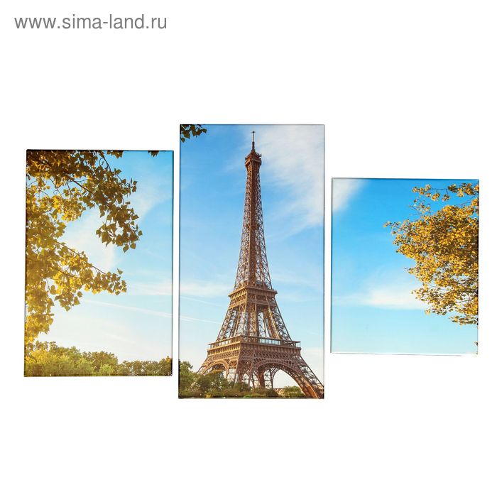 Картина модульная на подрамнике "Эйфелева башня" 30х35,30х46,30х56 см; 90х56 см - Фото 1