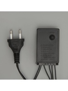 Гирлянда «Бахрома» 4 × 0.6 м, IP44, тёмная нить, 180 LED, свечение тёплое белое, 8 режимов, 220 В 1080158 - фото 319918205