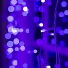 Гирлянда "Занавес" 2 х 6 м , IP44, УМС, белая нить, 1440 LED, свечение фиолетовое, 220 В - Фото 3
