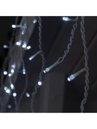 Гирлянда «Бахрома» 3 × 0.6 м, IP44, УМС, белая нить, 160 LED, свечение белое, 220 В - Фото 7