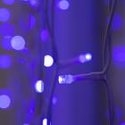 Гирлянда "Занавес" 2 х 3 м , IP44, УМС, белая нить, 760 LED, свечение фиолетовое, фиксинг, 220 В - Фото 2