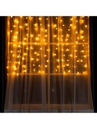 Гирлянда «Занавес» 1.5 × 1 м, IP20, прозрачная нить, 180 LED, свечение жёлтое, 8 режимов, 220 В - Фото 7