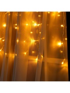 Гирлянда «Занавес» 1.5 × 1 м, IP20, прозрачная нить, 180 LED, свечение жёлтое, 8 режимов, 220 В - Фото 8