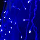 Гирлянда «Бахрома» 3 × 0.6 м, IP44, УМС, белая нить, 160 LED, свечение синее, 220 В - Фото 3