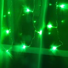 Гирлянда «Занавес» 1.5 × 1 м, IP20, прозрачная нить, 180 LED, свечение зелёное, 8 режимов, 220 В - Фото 2