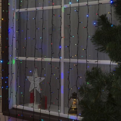 ЗАНАВЕС SPEC. IP44, УМС, Ш:2 м, В:6 м, Н.Т. 2W LED-1440-220V, БЕЗ контр. МУЛЬТИ(RGB)