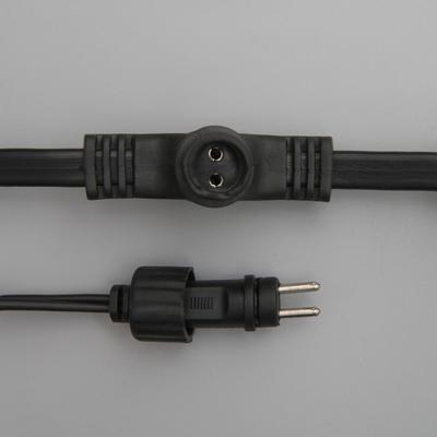 Гирлянда «Занавес» 2×3 м, IP44, УМС, тёмная нить, 760 LED, свечение RG/RB, мигание, 220 В