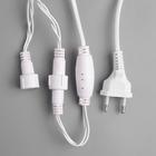 Гирлянда «Нить» 10 м, IP44, УМС, белая нить, 100 LED, свечение зелёное, 220 В - Фото 4