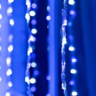 Гирлянда «Водопад» 2 × 1.5 м, IP44, прозрачная нить, 400 LED, свечение бело-синее, 8 режимов, 220 В - Фото 4