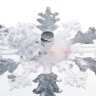 Подвеска световая "Снежинка снеговик" (батарейки в комплекте) 1 LED, RGB, СЕРЕБРЯНЫЙ - Фото 3