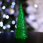 Игрушка световая "Ёлочка" (батарейки в комплекте) 17 см, 1 LED, RGB, ЗЕЛЁНАЯ - Фото 2