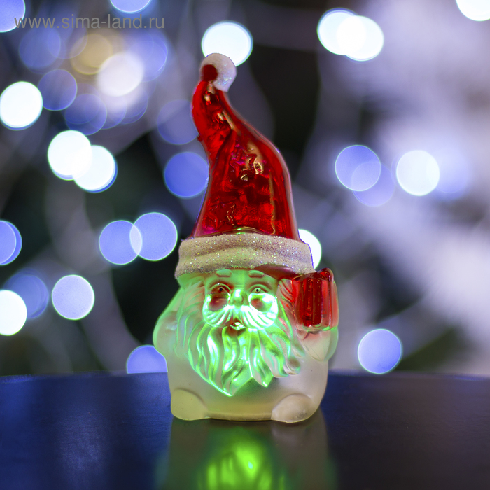 Игрушка световая "Гномик Дед Мороз" (батарейки в комплекте) 1 LED, RGB - Фото 1