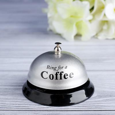 Звонок настольный Ring for a coffee, 7-5 х 7-5 х 6 см