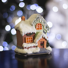Фигурка светящаяся "Новогодний домик" 9.5 х 7 х 10 см, 4 LED - Фото 2