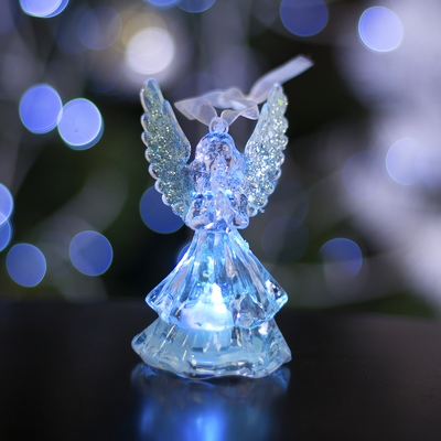 Игрушка световая "Ангел" (батарейки в комплекте) 1 LED, RGB, СЕРЕБРЯНЫЙ