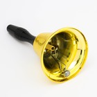 Колокольчик металлический, звонок настольный «Белла», 10×19 см, золотой - Фото 3