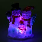Игрушка световая "Семья снеговиков" (батарейки в комплекте) 1 LED, RGB - Фото 2