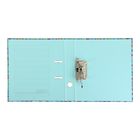 Папка–регистратор А4, 50 мм, ENIGMA, собранная, синяя, картон 2 мм, вместимость 350 листов, ламинированная с УФ-лаком - Фото 2