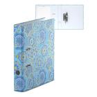 Папка–регистратор А4, 50 мм, ErichKrause Enigma, собранная, ламинированная с УФ-лаком, голубая, вместимость 350 листов - Фото 1